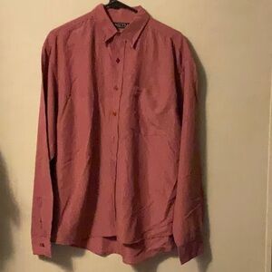 Cactus Men's Maroon Casual Button-Down Shirt